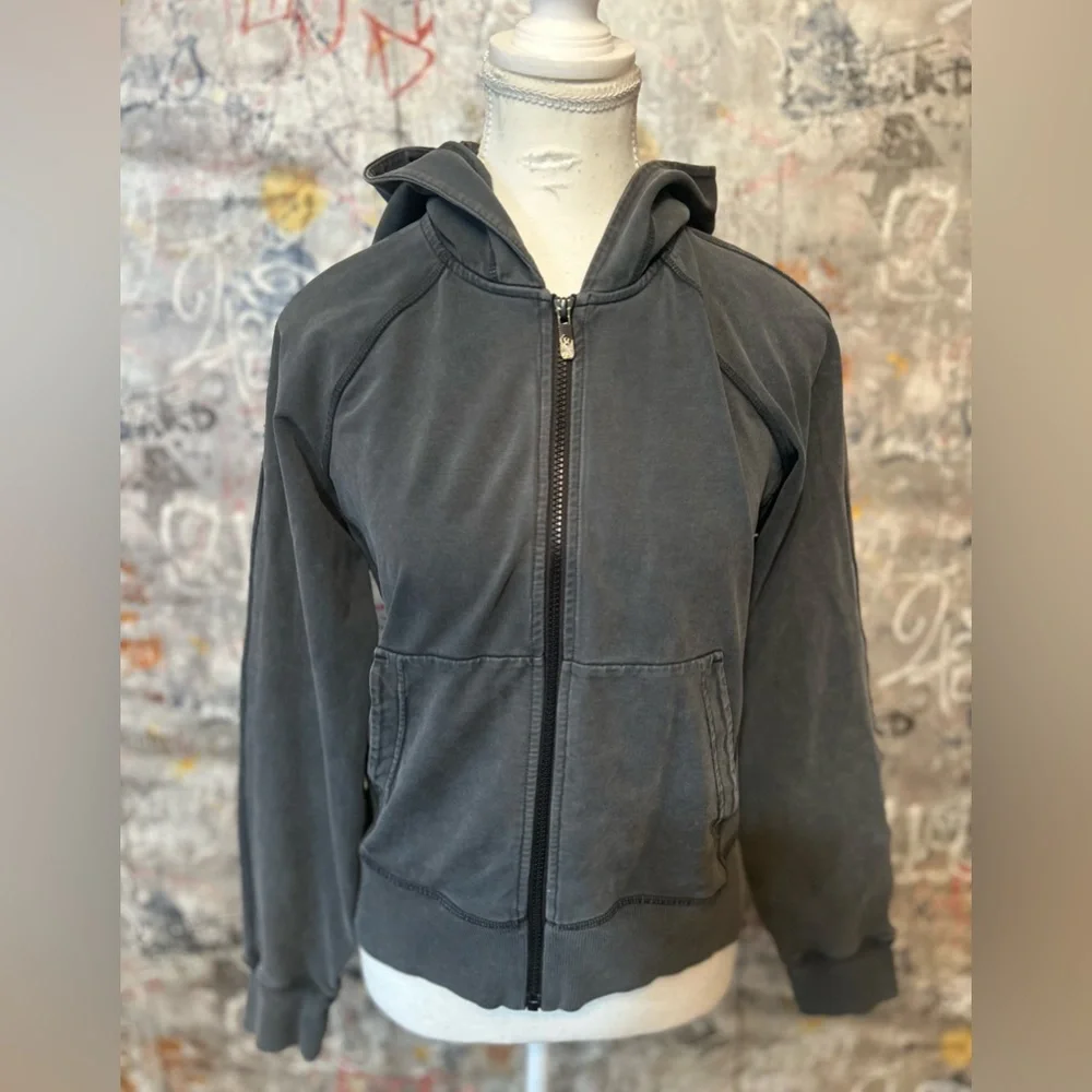 LULULEMON Dark Grey Soft Zip Up Jacket. - Picture 1 of 9